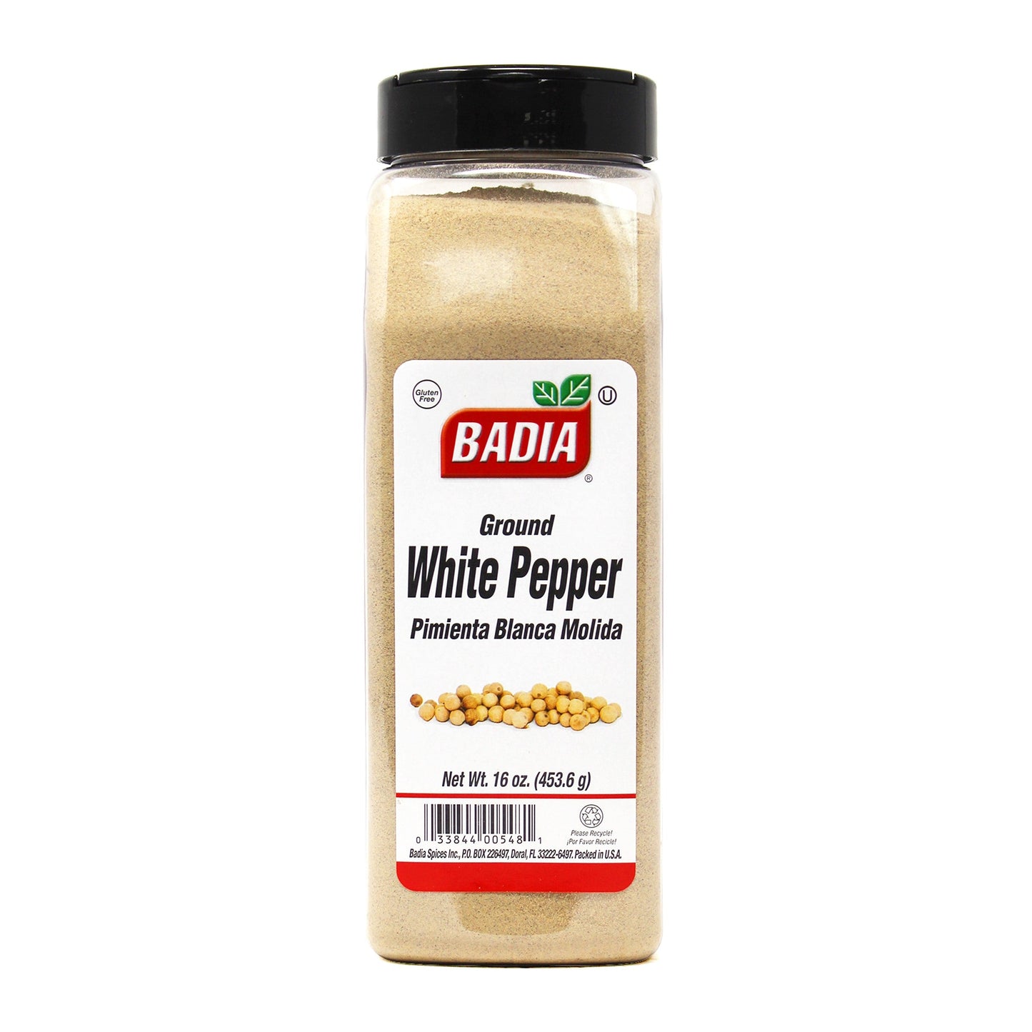 Badia Ground White Pepper 16oz